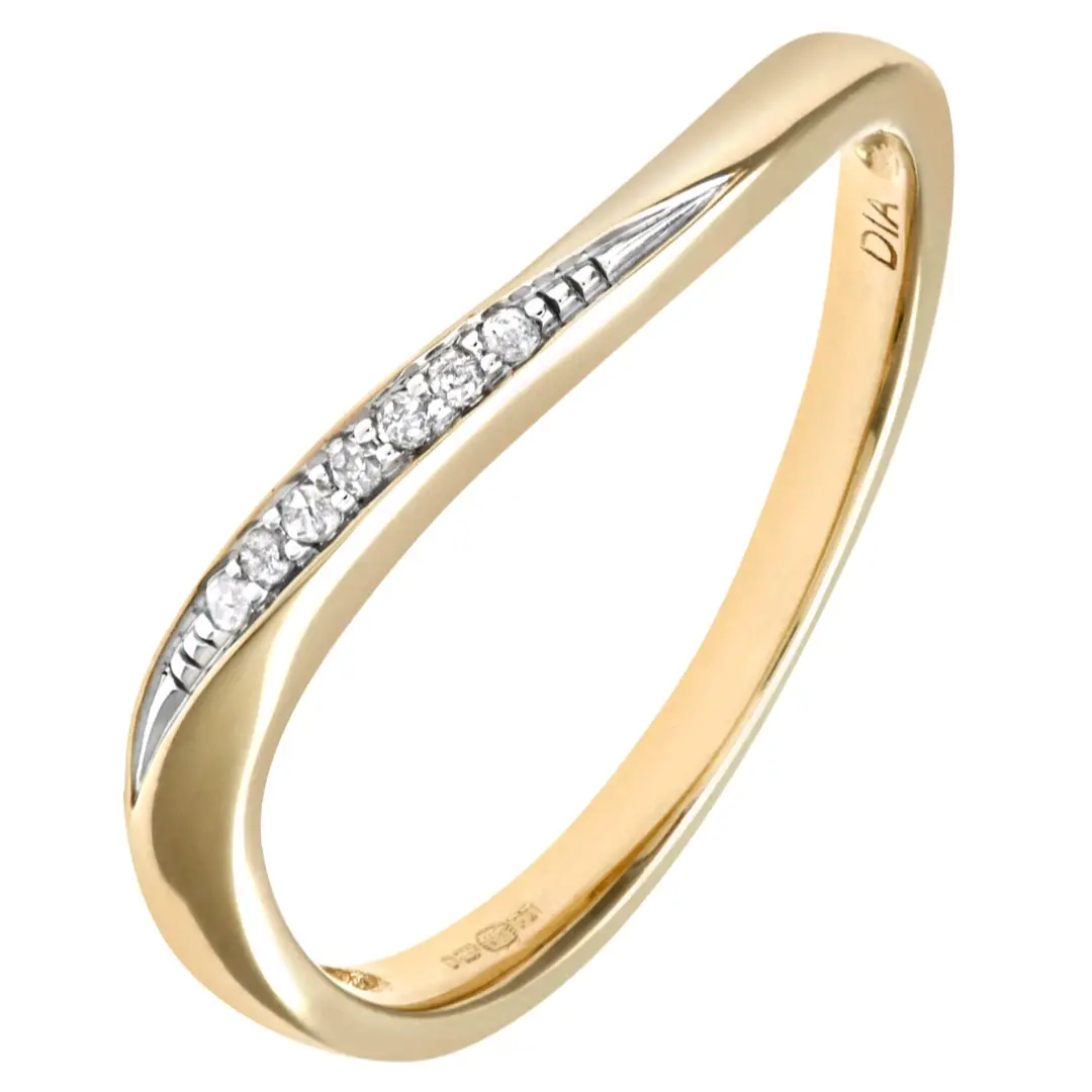9ct Yellow Gold Diamond Eternity Ring | Classic Diamond Band