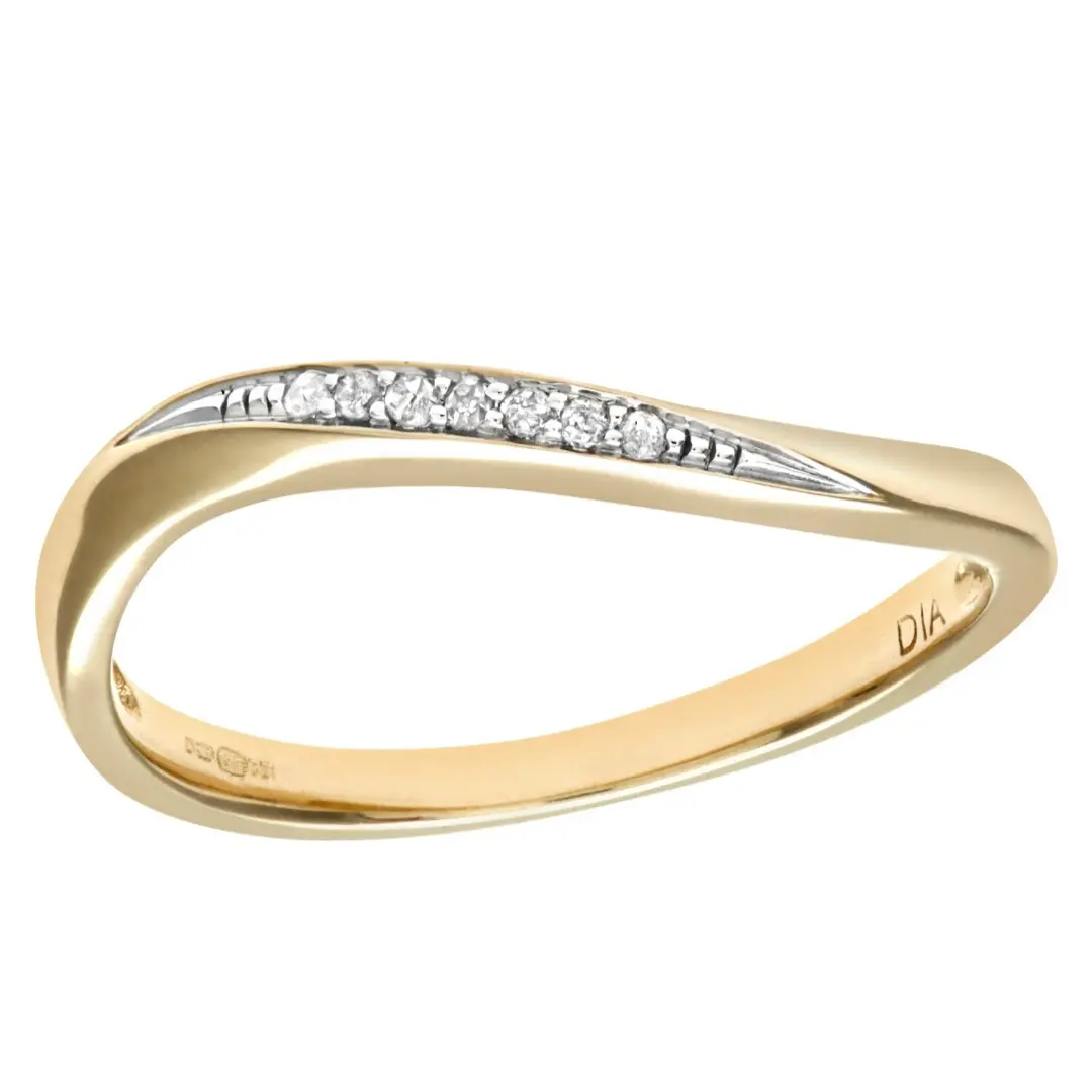 9ct Yellow Gold Diamond Eternity Ring | Classic Diamond Band